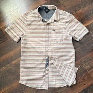Volcom - Sable SS Button Down Shirt - Clay Colorway - Size L